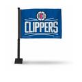Rico Industries Los Angeles Clippers Car Flag with Black Pole FGK75003